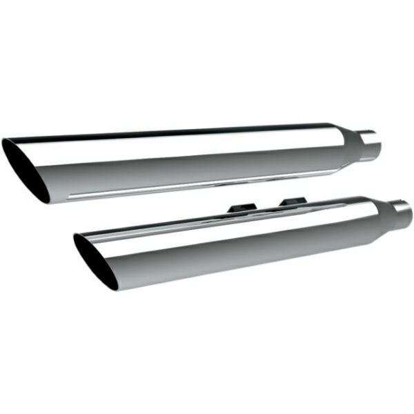 クロームワークス 3インチ HP-PLUS スラッシュダウン スリップオンマフラー クローム-01