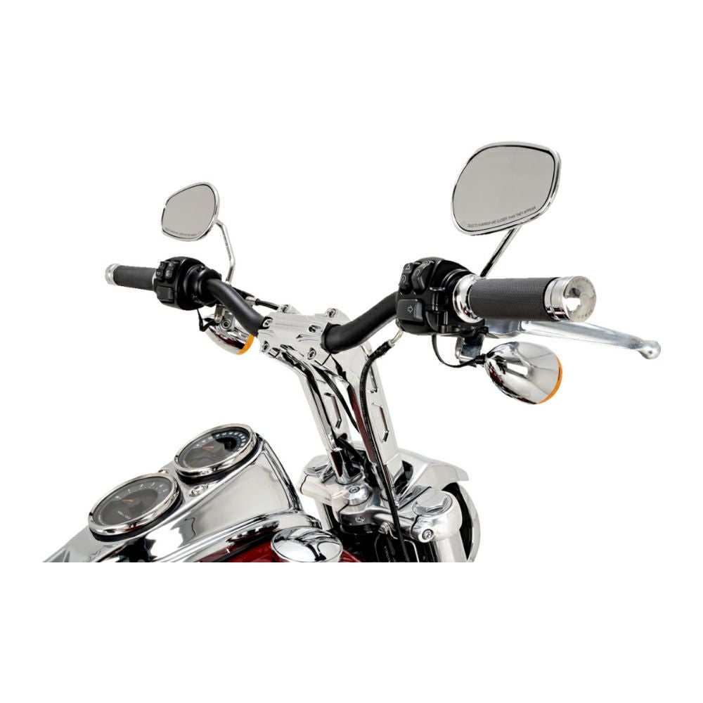 ファットハンドルバー&9インチライザーキット (クローム)2