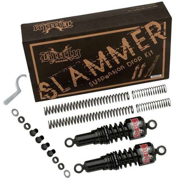 Burly SLAMMER ローダウンサスペンション 前後セット ダイナ |ハーレー