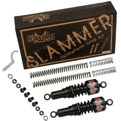 Burly SLAMMER ローダウンサスペンション 前後セット ダイナ |ハーレー 