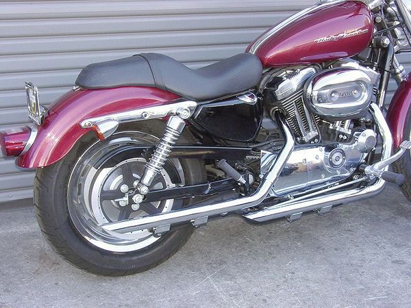 サイクルシャック 1.75インチ ドラッグパイプス スラッシュダウン スポーツスター-01