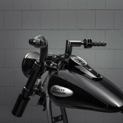 V-LINE ハンドルバー 1.25インチ ブラック TRASK |ハーレーパーツ専門 