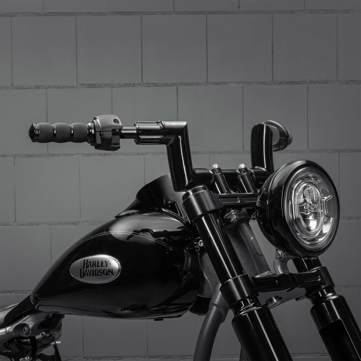 Killer Bull 配線済みハンドルバー 4インチ (ブラック) 1インチ径クランプ