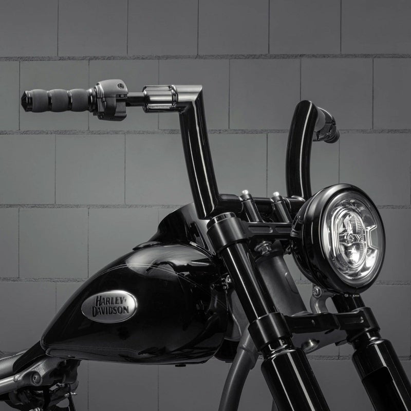 Killer Bull 配線済みハンドルバー 8インチ (ブラック) 1インチ径クランプ