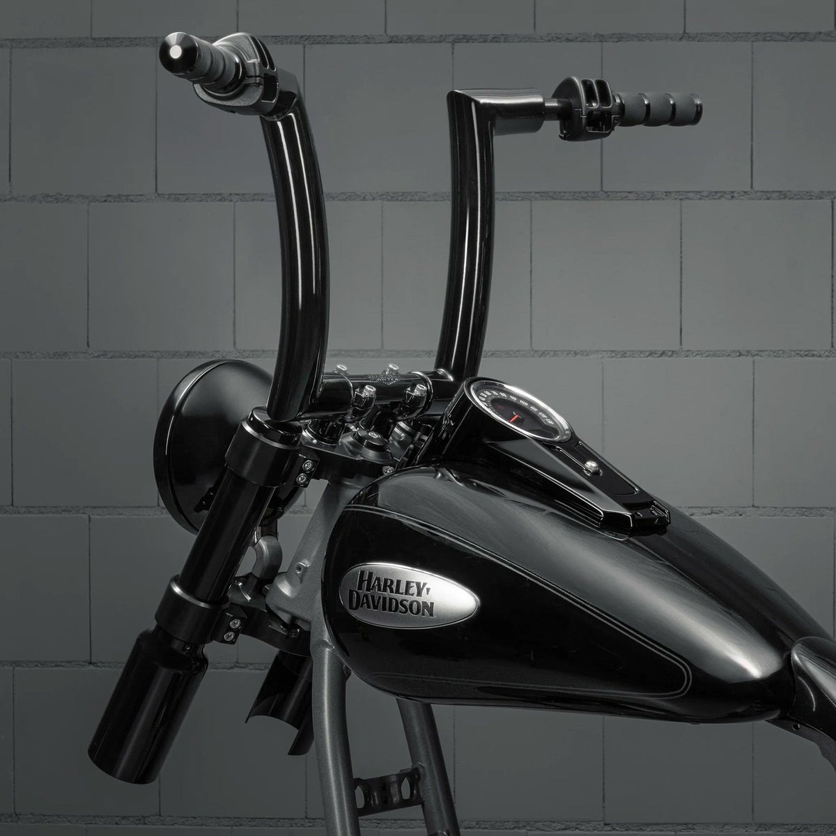  Killer Bull 配線済みハンドルバー 12インチ (ブラック) 1インチ径クランプ1