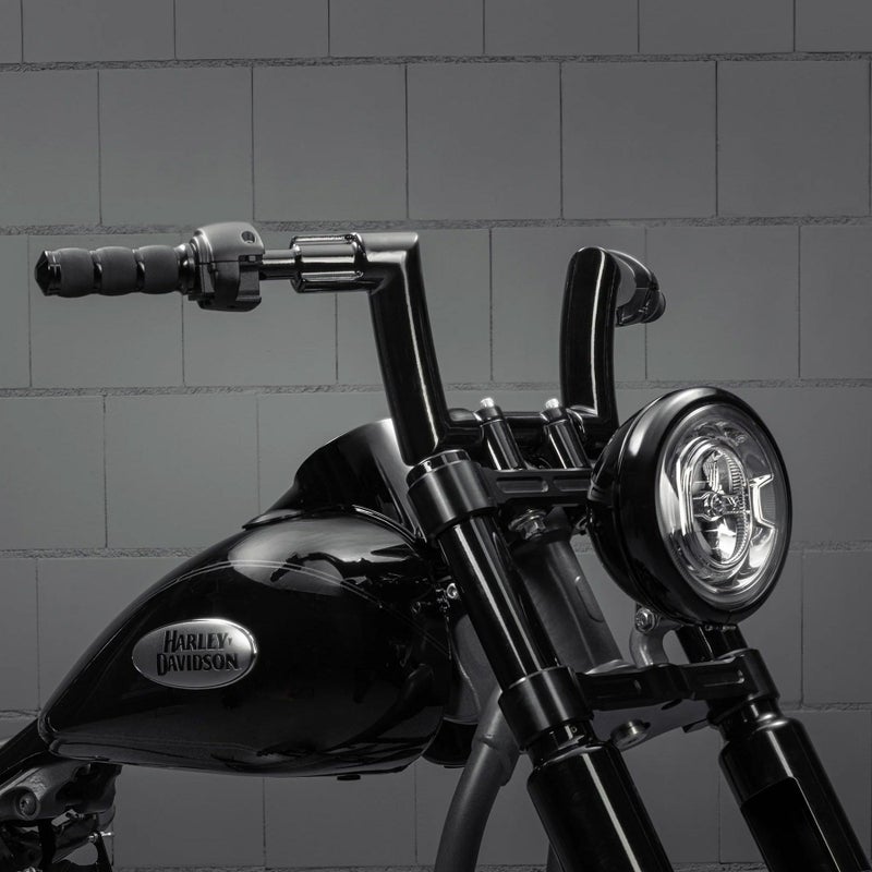 Monarch 配線済みハンドルバー 6インチ (ブラック) 1.25インチ径クランプ