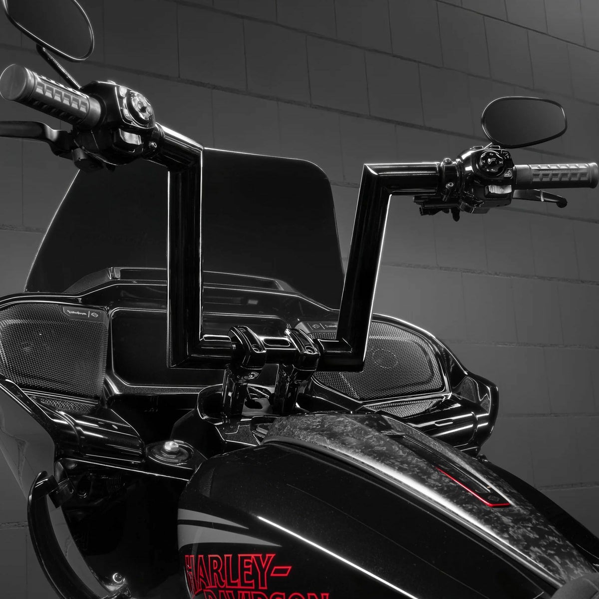 ヘルライザー 配線済みハンドルバー 12インチ (ブラック)