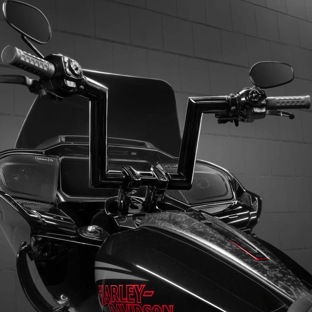 ヘルライザー 配線済みハンドルバー 10インチ (ブラック)