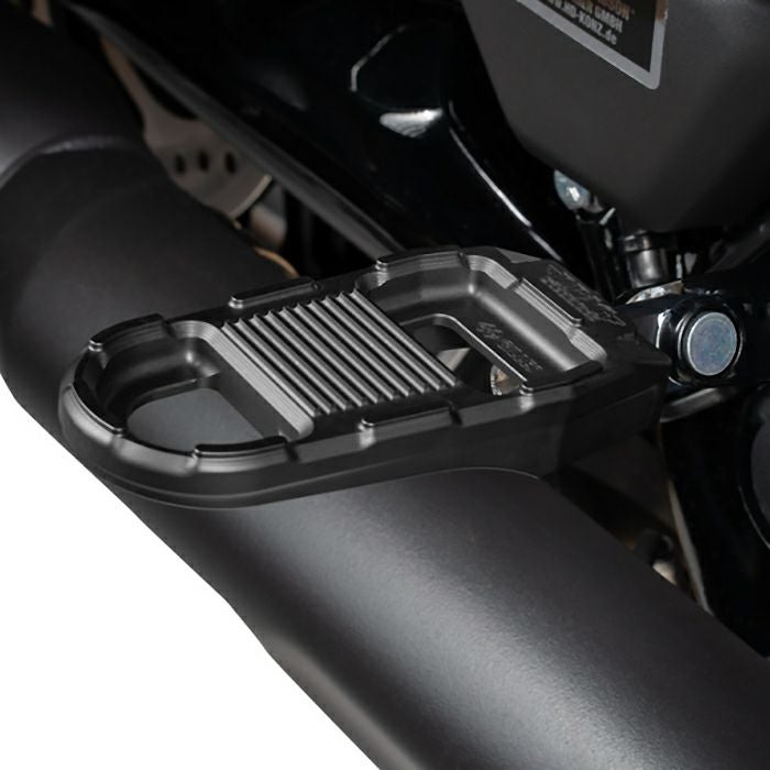 ハーレー オス型マウント アジャスタブル・フットペグ (ブラック)