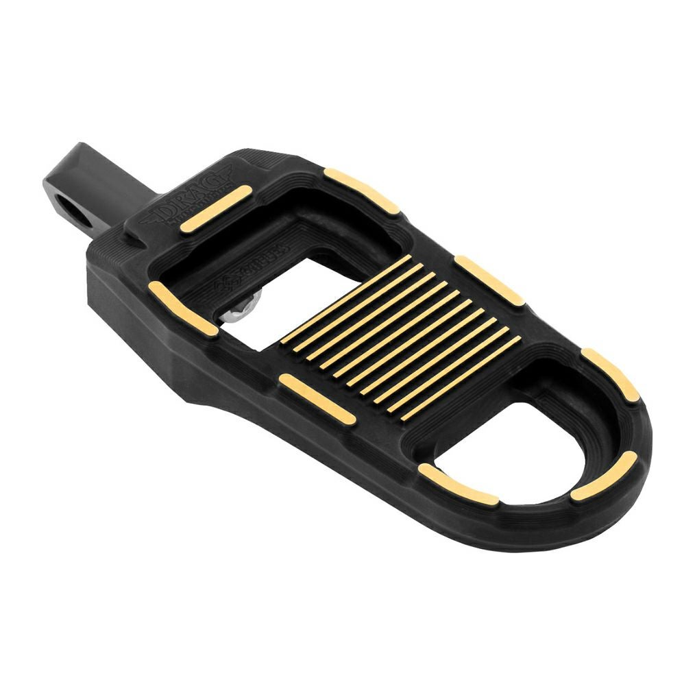 ハーレー オス型マウント アジャスタブル・フットペグ (ブラック/ゴールド)2