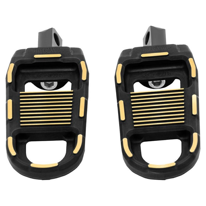 ハーレー オス型マウント アジャスタブル・フットペグ (ブラック/ゴールド)3