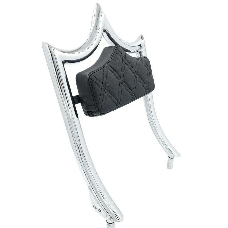  エル・レイ トライク用 デタッチャブルバックレスト クローム (ブラックダブルダイアモンド)