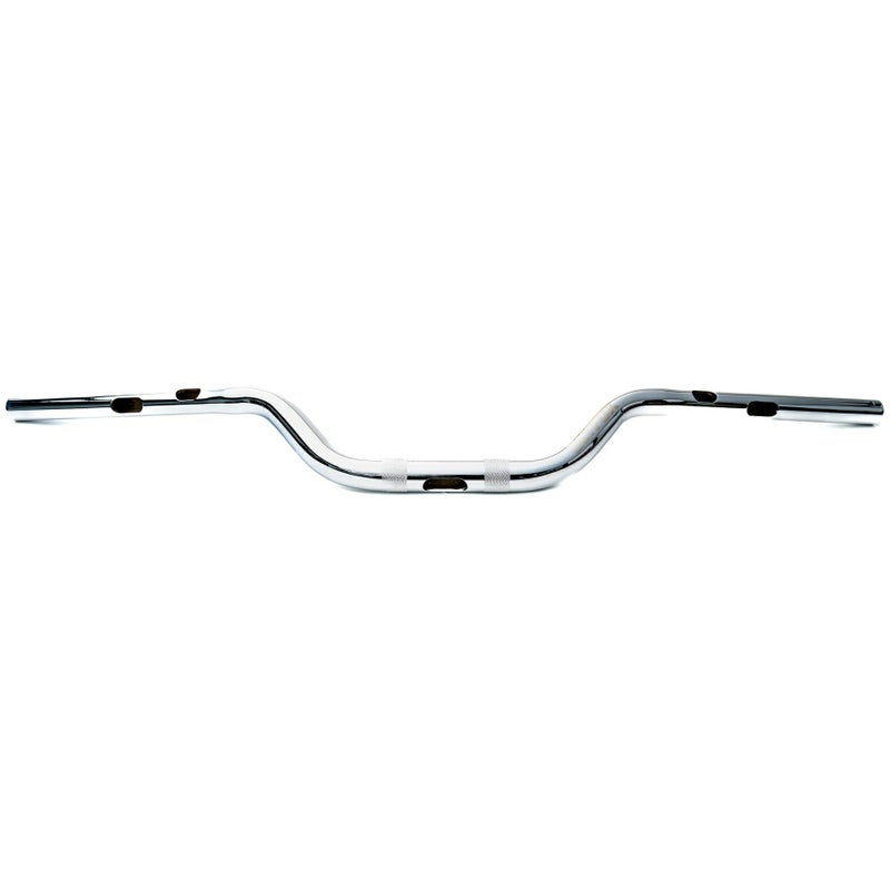 1-1/8インチ ミッドベンド テーパーハンドルバー (クローム)