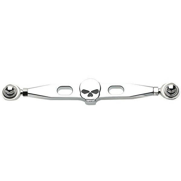 LANDMARK ビレット シフトリンケージ スカル クローム-01