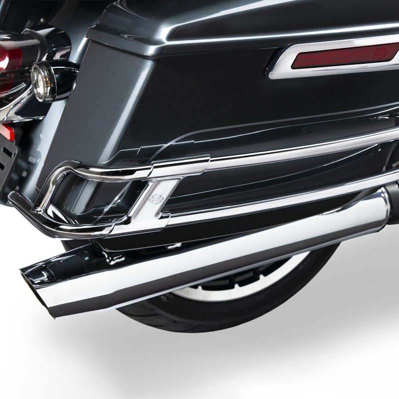 サドルバッグガードレール (クローム)