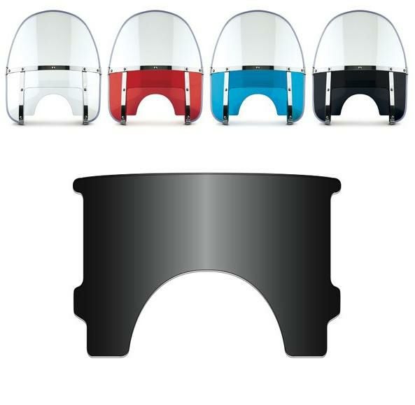 ナショナルサイクル ヘビーデューティーウインドシールド用 ブラック 交換 シールド 01