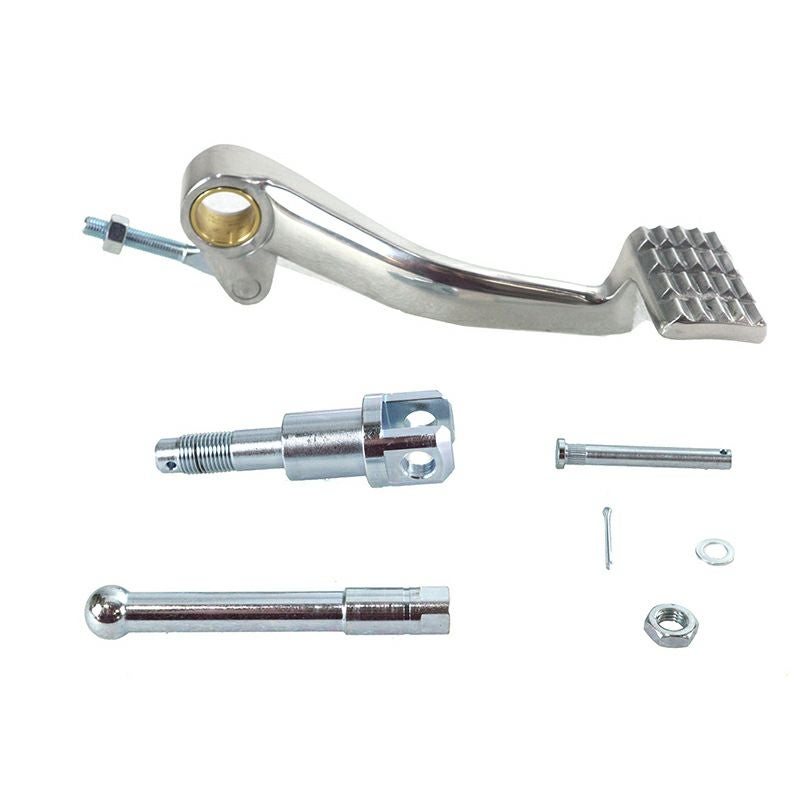 980～2003 スポーツスター リアブレーキペダルキット (ポリッシュ)