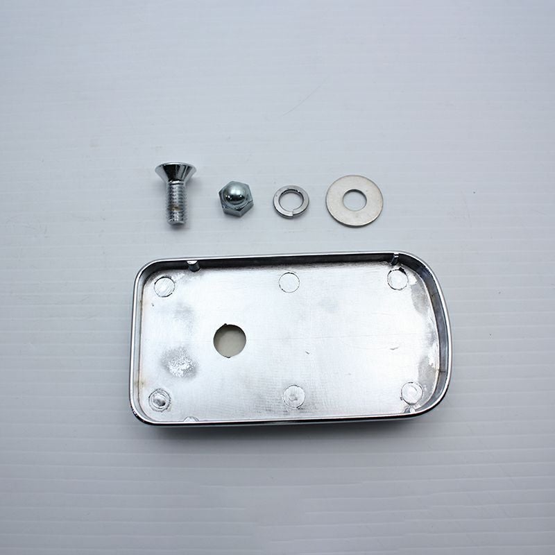 ツーリング リアブレーキペダルパッド (クローム)1