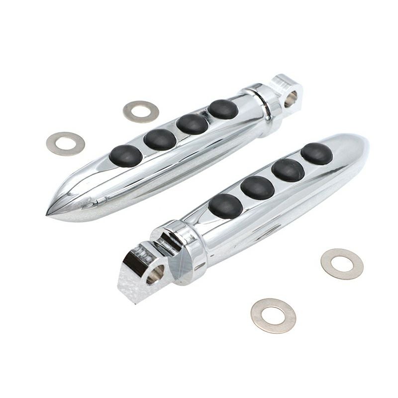 チョッパースタイル・オス型フットペグセット (クローム)