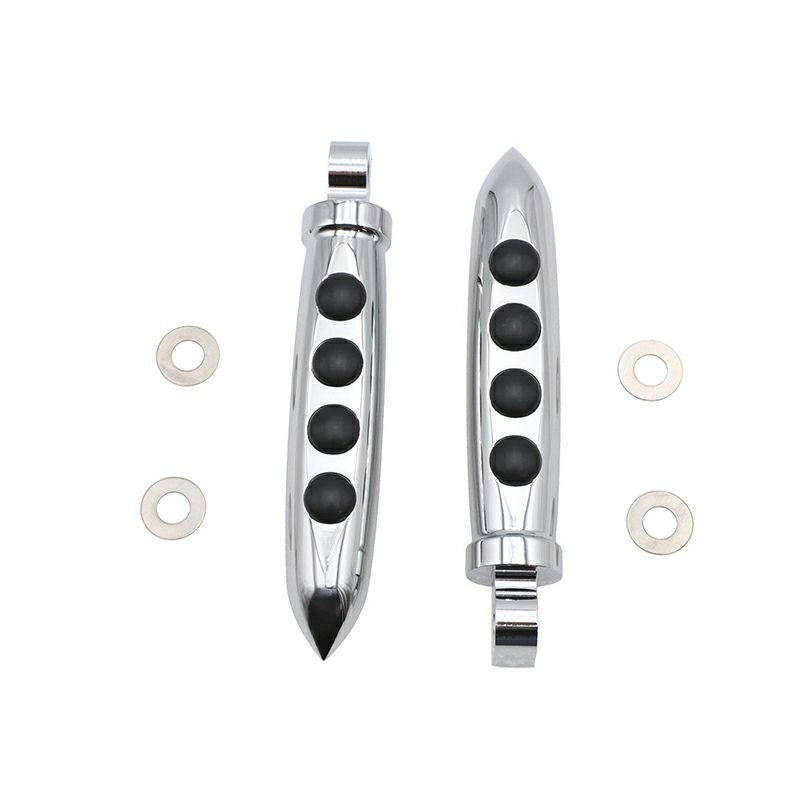 チョッパースタイル・オス型フットペグセット (クローム)2