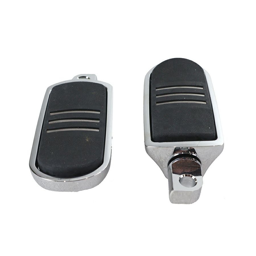 ラバーインレイ・オス型フットペグセット (クローム)1