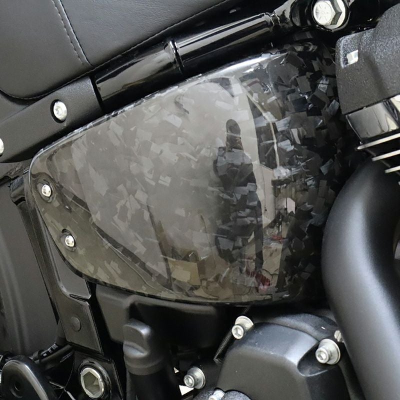 ドライカーボン・サイドカバー (フォージド/艶あり)