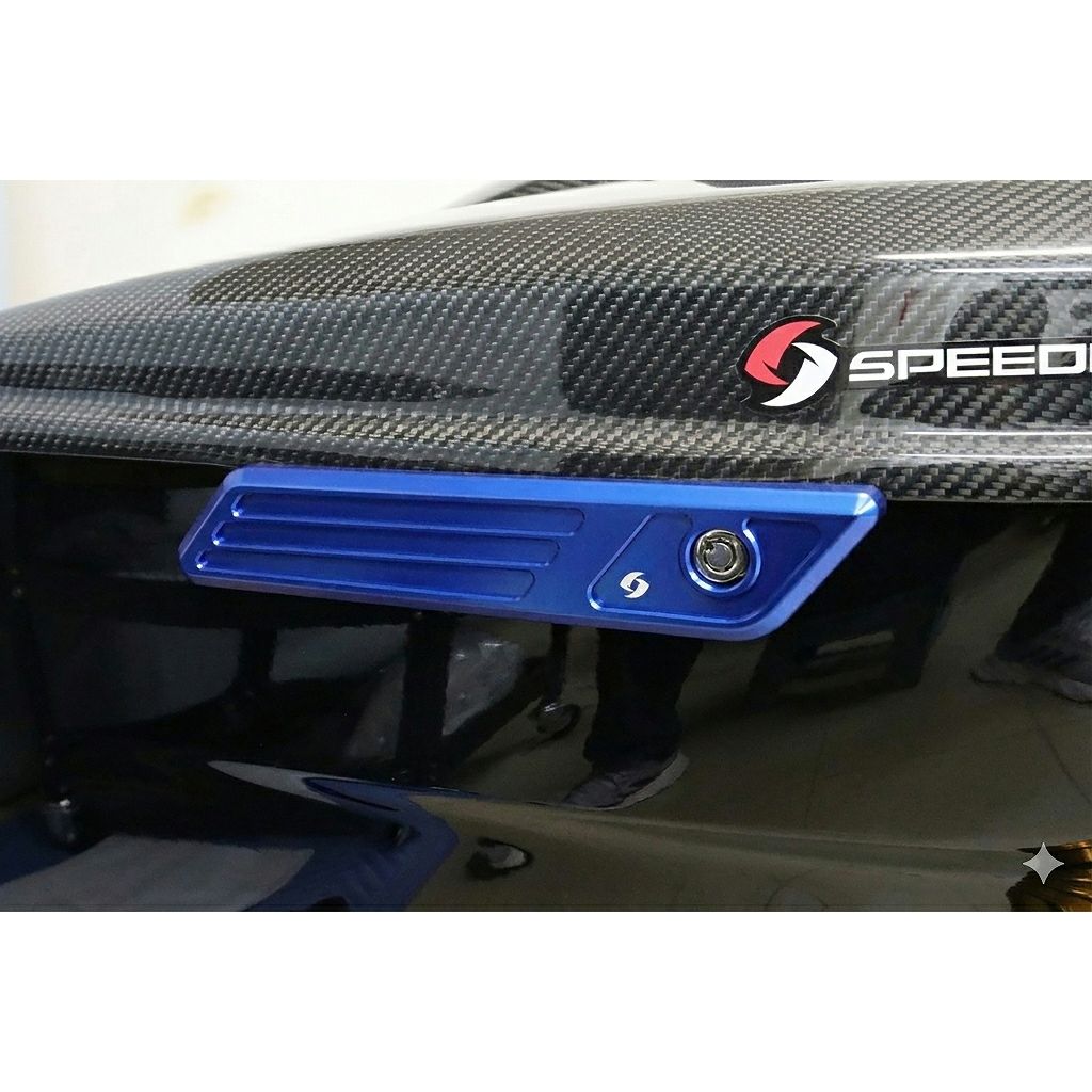 サドルバッグラッチカバー (ブルー)1