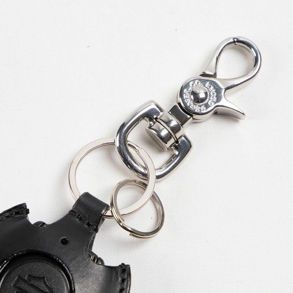  レザーキーフォブケース 背面スリット付き ブラック DEGNER 3