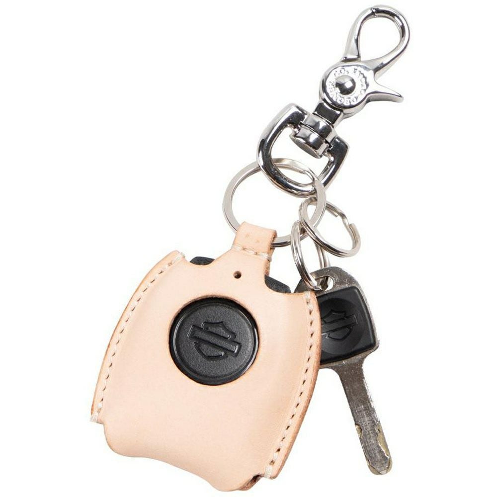 レザーキーフォブケース 背面スリット付き ブラック DEGNER 1