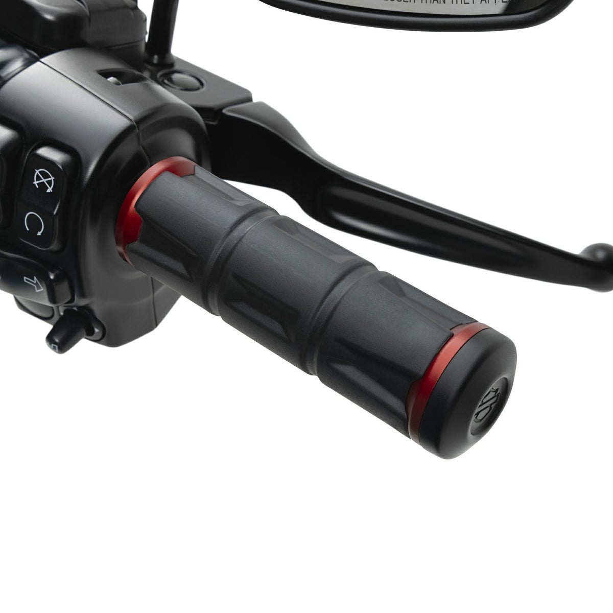 レッドライン・ハーレー電子制御スロットル用 ハンドグリップ (レッド)