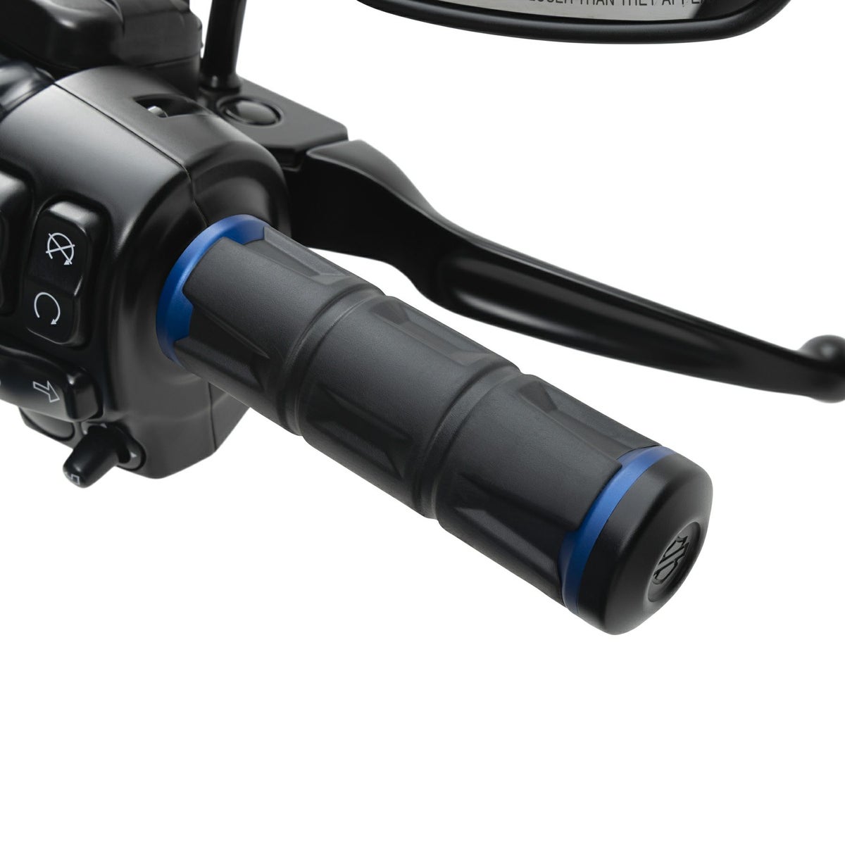 レッドライン・ハーレー電子制御スロットル用 ハンドグリップ (ブルー)