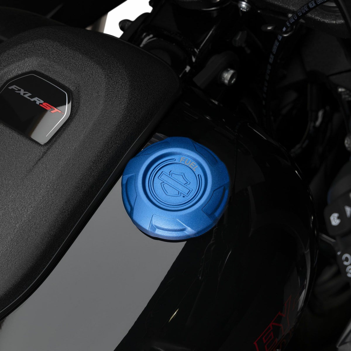 レッドライン・ハーレー フュエルキャップ (ブルー) 