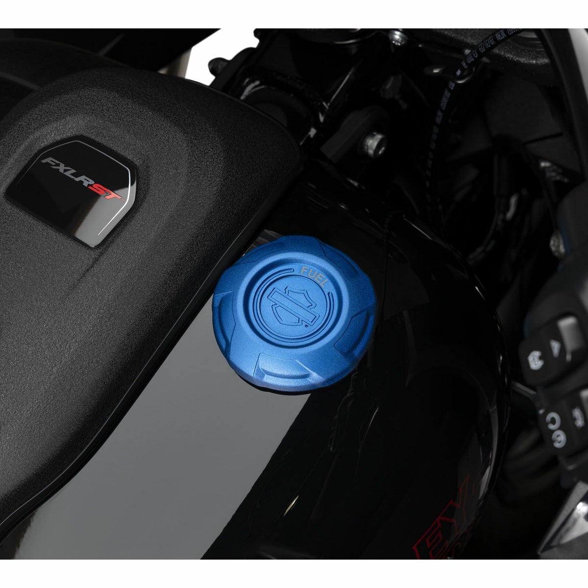 レッドライン・ハーレー フュエルキャップ (ブルー) 2