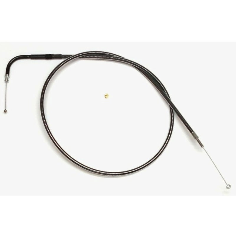  スロットルケーブル ステンレスメッシュコート ブラック 24-1/2インチ MAGNUM 