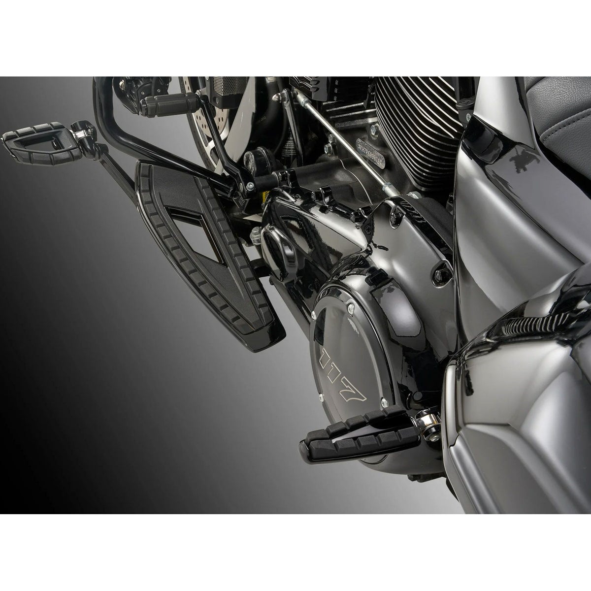 シケイン・ハーレーフットペグ (ブラック）2