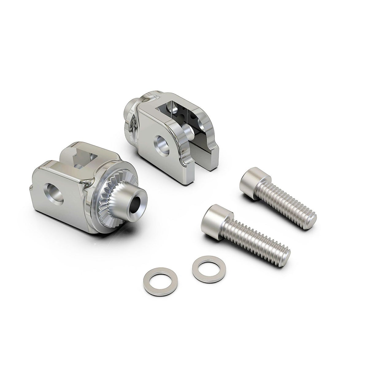 フットペグ用 M8ソフテイル・ライダーアダプター (クローム）