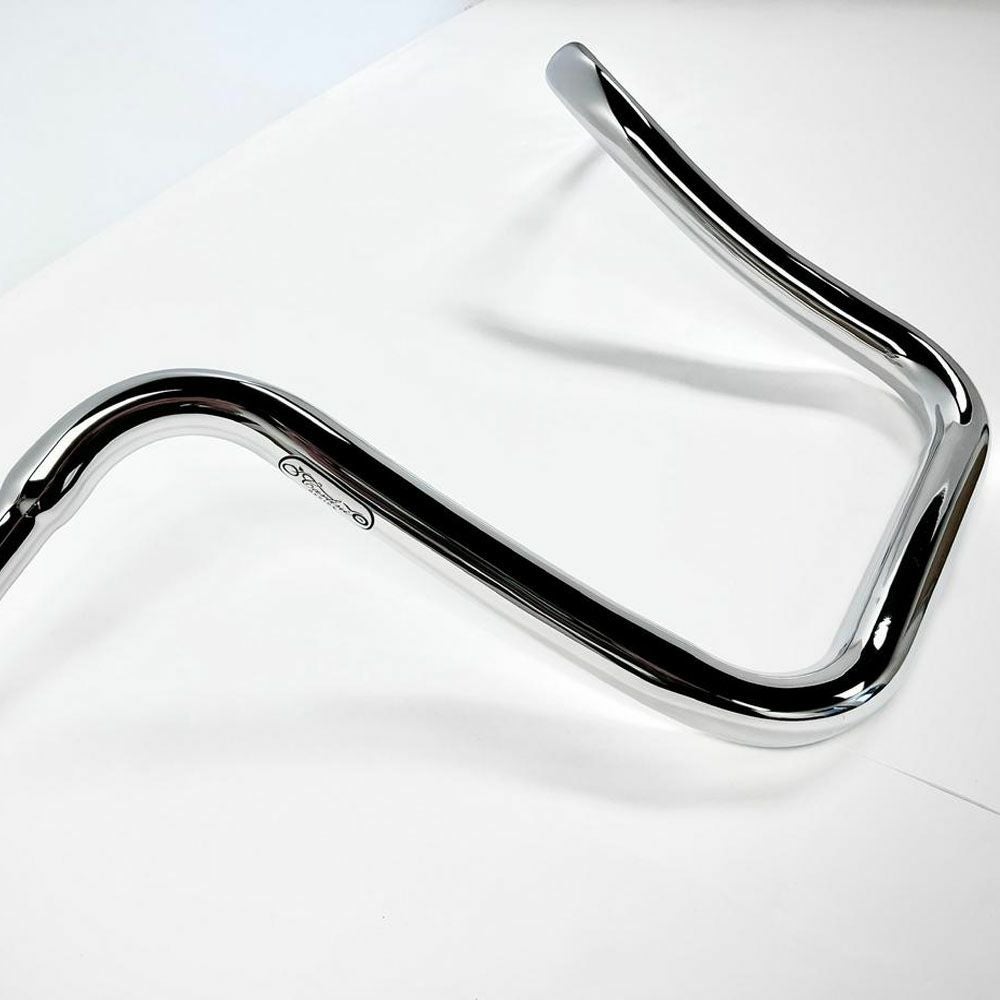 カルリーニデザイン ギャングスター・エイプハンドルバー 1.5インチ径 14インチ クローム 