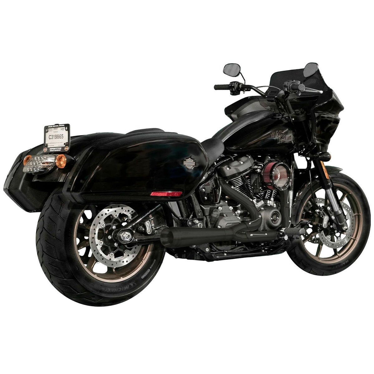 アサルト 2-1フルエキゾーストマフラー (ブラック)1