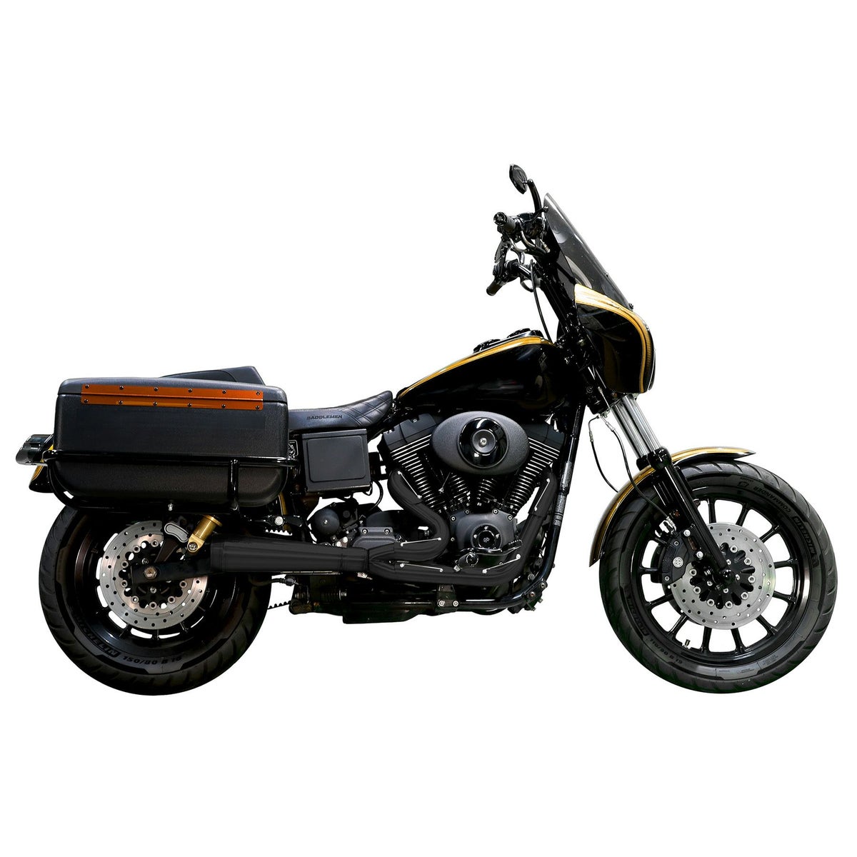 アサルト 2-1フルエキゾーストマフラー (ブラック)1