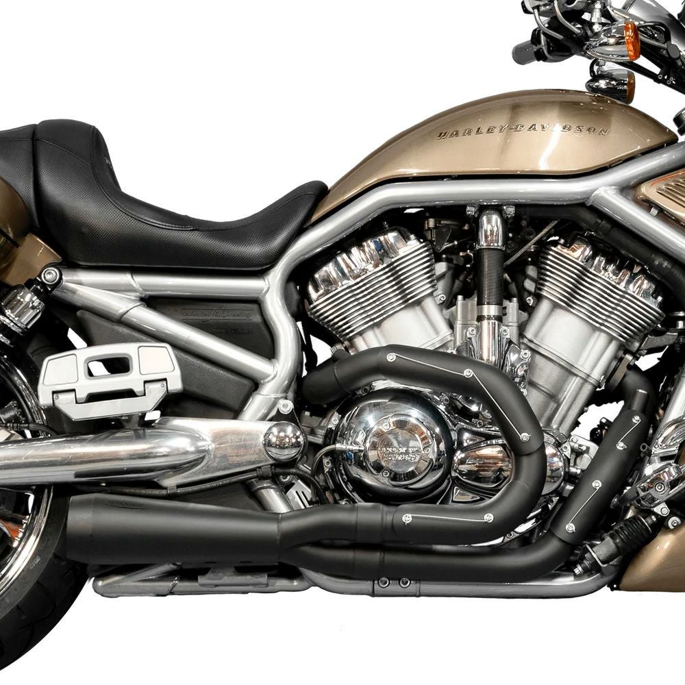 2002～2009 V-Rod 4.5インチ スリップオンマフラー スムースチップ