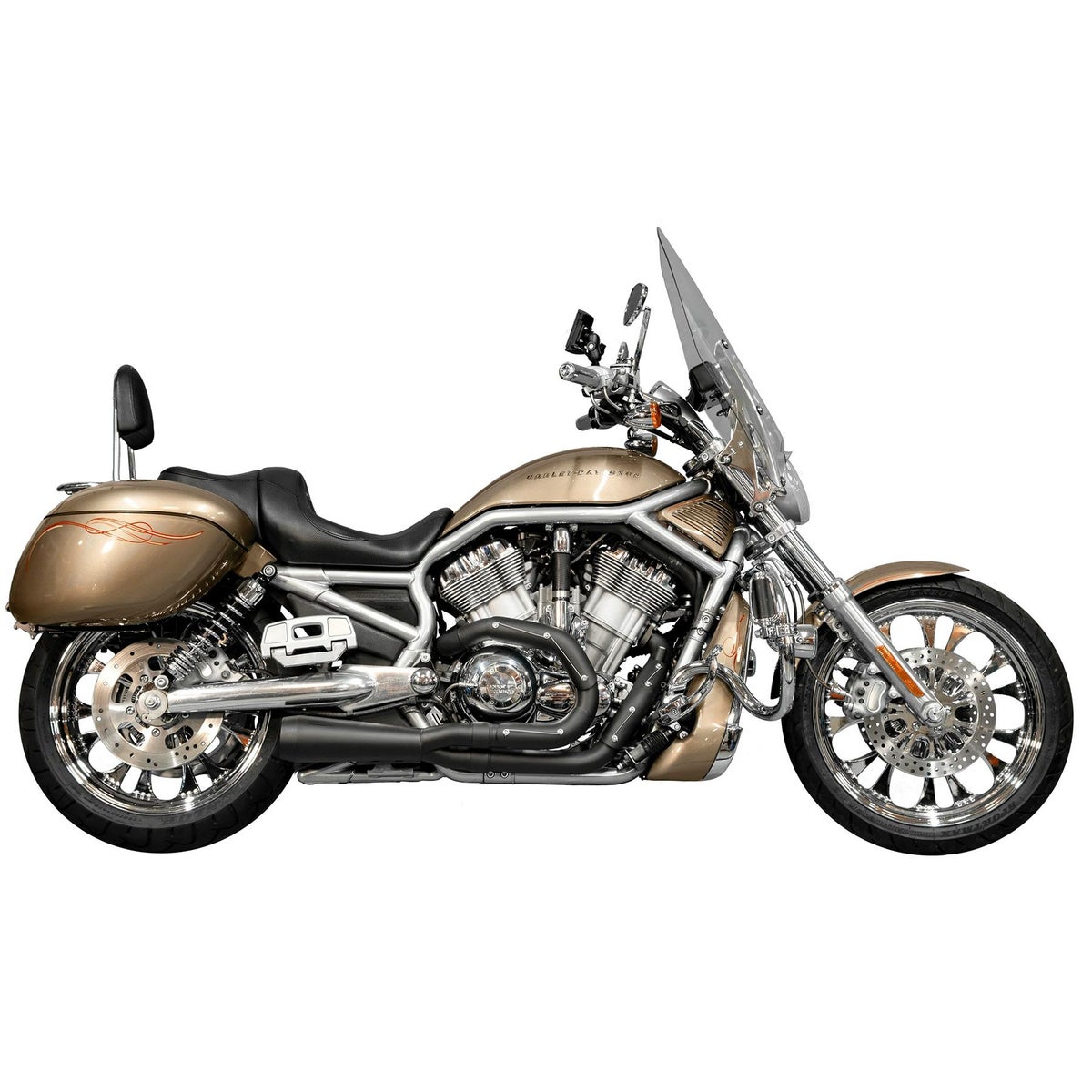 アサルト 2-1フルエキゾーストマフラー (ブラック)1