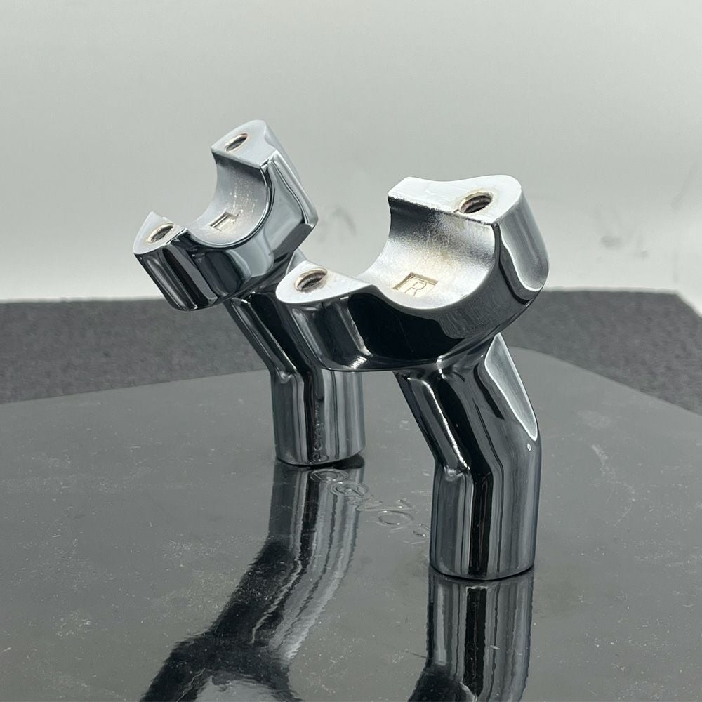 Milwaukee Twins 鍛造アルミ・ライザーセット 3.5インチ プルバック (クローム) 