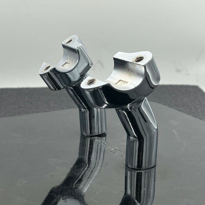 Milwaukee Twins 鍛造アルミ・ライザーセット 3.5インチ プルバック (クローム) 