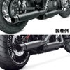 3.25インチ ストリートキャノンマフラー用　エンドキャップ　スラッシュカット　ジェットブラック-02