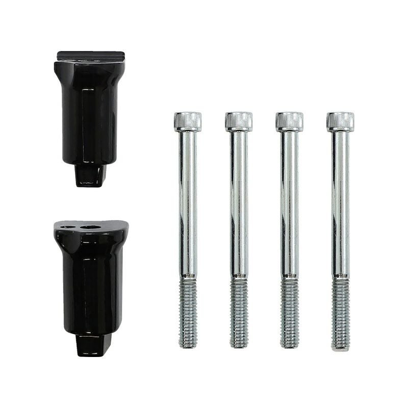 M8ソフテイル パッセンジャーフットボードマウント用 サポートブラケット (グロスブラック)1