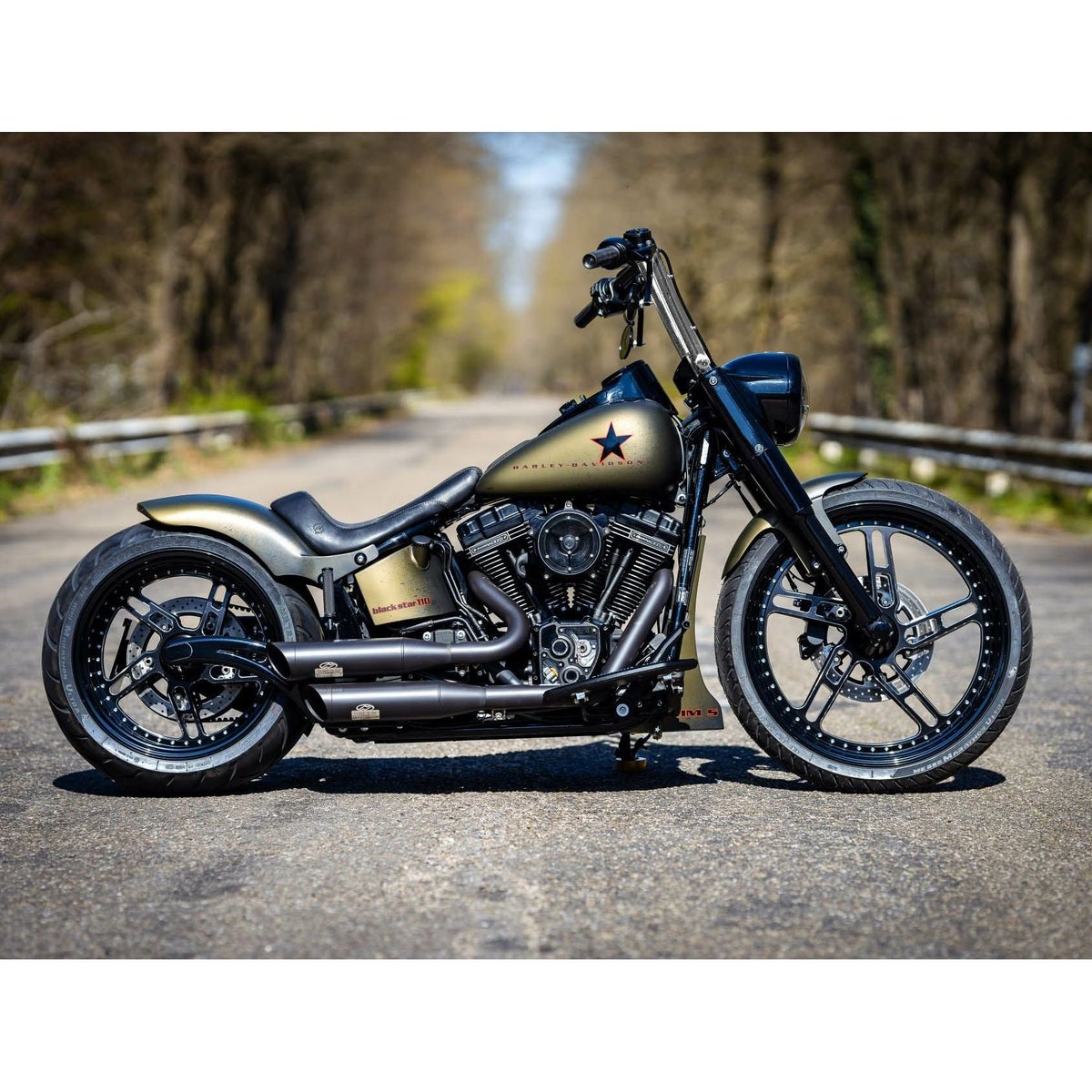 フリップ2・エイプハンドルルバー 34cm (ロウスチール)2