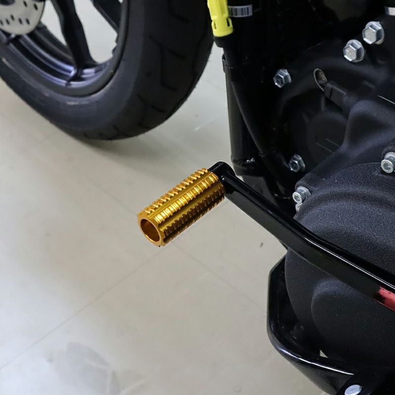 ハーレー アルミ削り出しシフトペグ (ゴールド)