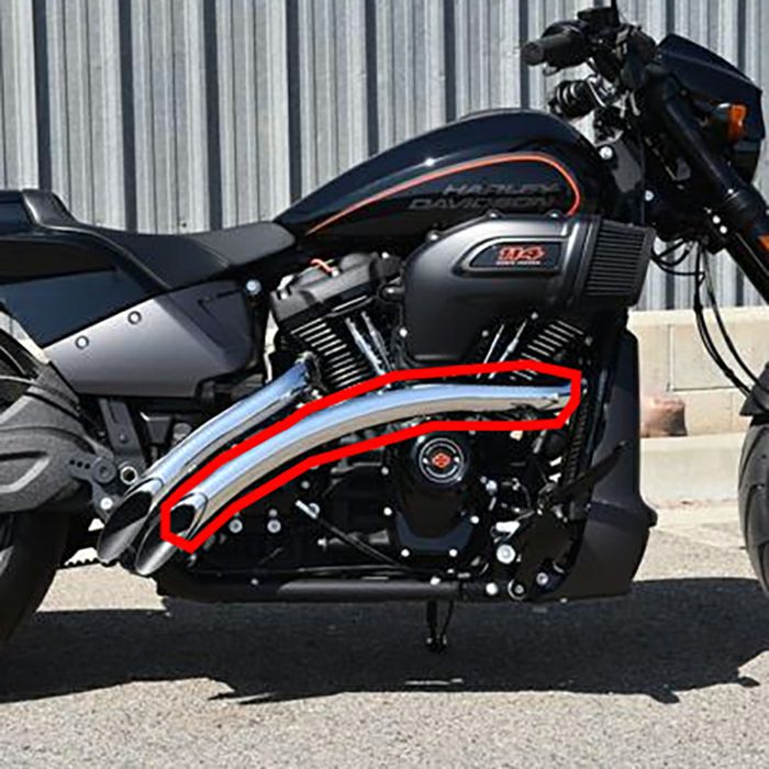 ※自家塗装FXFB(S)純正ヒートシールド M8ソフテイル用ヒートシールド｜ハーレーカスタムパーツ専門店