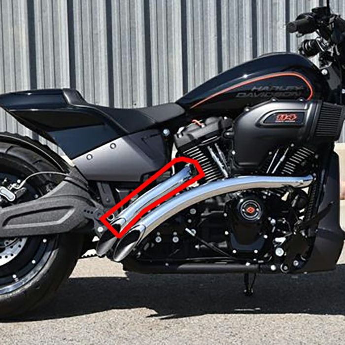 Sweeper Radius マフラー1S21F 用 リアヒートシールド (クローム)