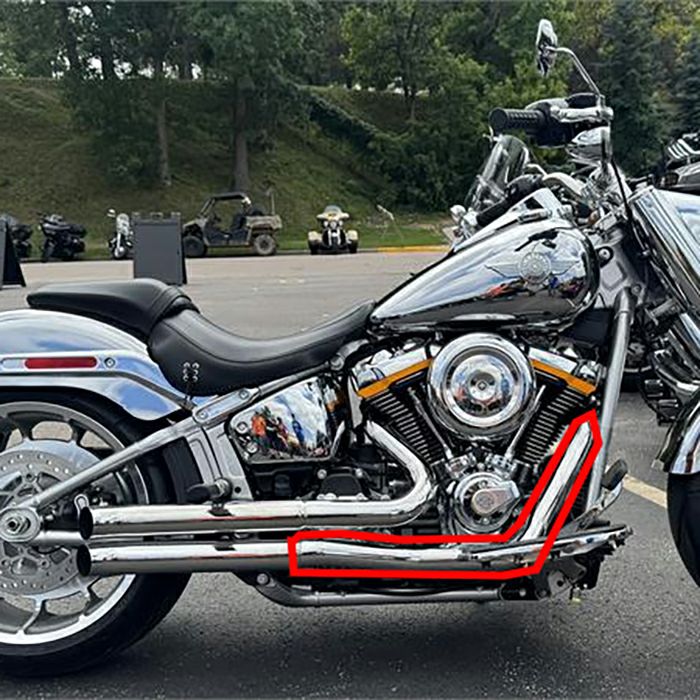 Pro Street ターンアウトマフラー1S34D 用 フロントヒートシールド (クローム)